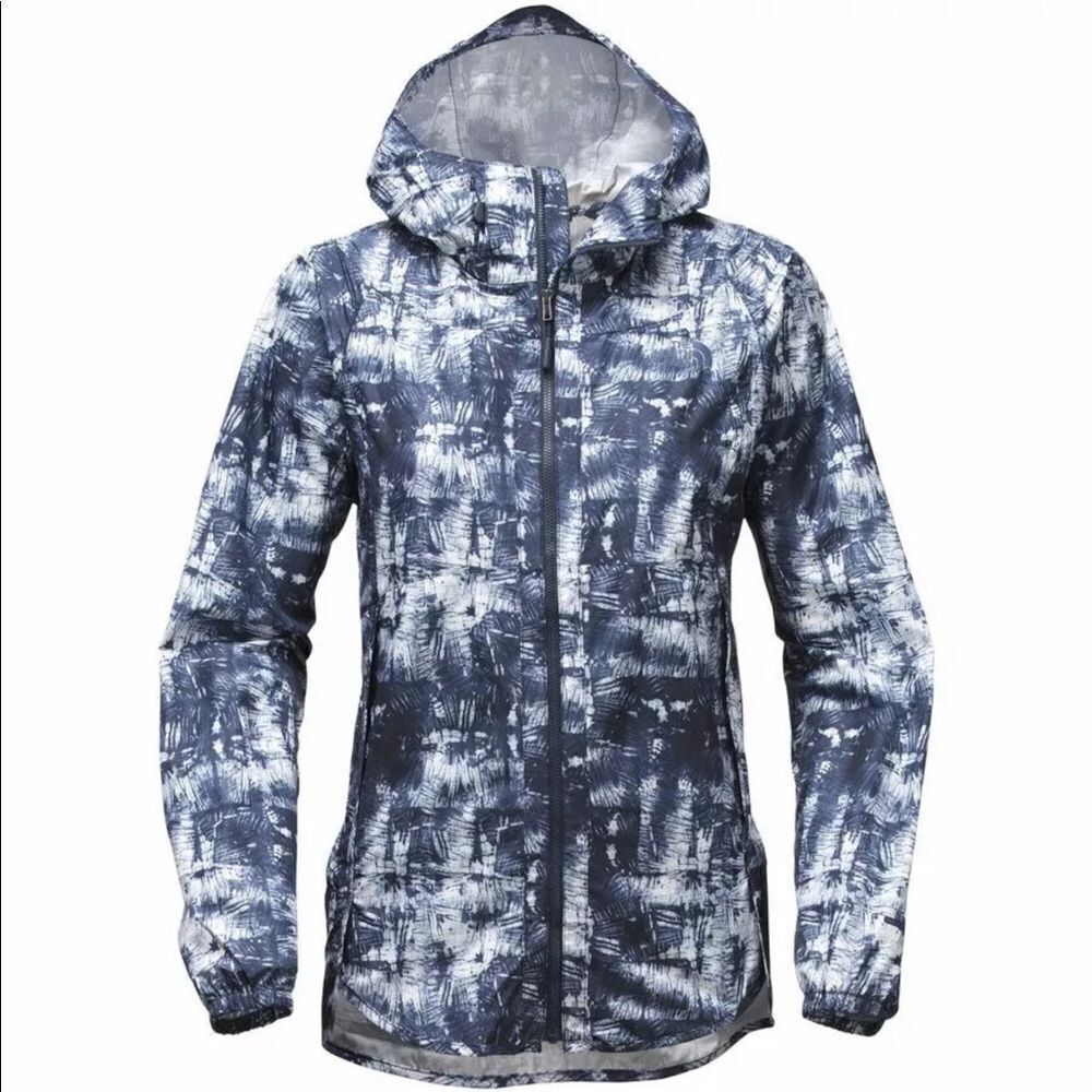 North face flyweight hooded running jacket full zip shell XS water resistant NEW